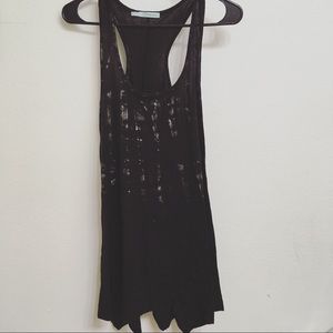 Maurices little black dress metallic gold accent